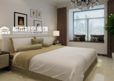 富力桃園現(xiàn)代簡約臥室效果圖