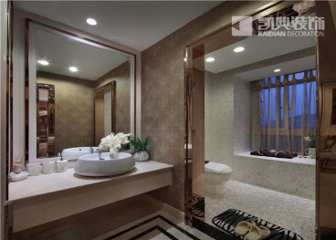 商茂新園簡(jiǎn)歐衛(wèi)生間效果圖