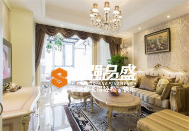朗詩綠卡小鎮(zhèn)簡歐客廳效果圖