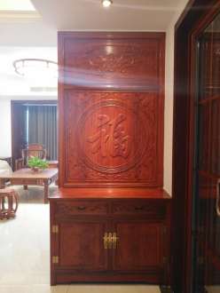 嘉泰城市花園中式玄關(guān)效果圖