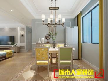 繁華城美式餐廳效果圖