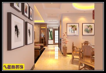 中建長清湖新中式廊道效果圖