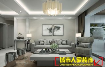 建業(yè)龍城現(xiàn)代簡(jiǎn)約背景墻效果圖