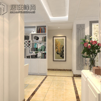 保利中心華府現(xiàn)代簡約玄關(guān)效果圖
