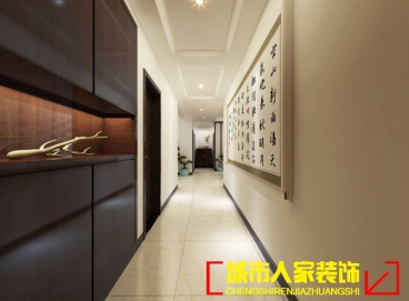 君河灣新中式廊道效果圖