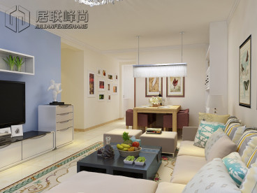 金科城現(xiàn)代簡(jiǎn)約客廳效果圖