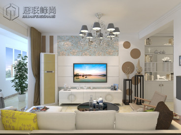 融匯愛都現(xiàn)代簡約客廳效果圖