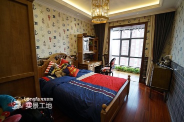 長安一號(hào)新古典兒童房實(shí)景圖