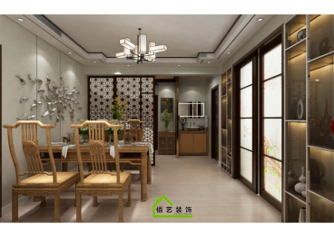 錦繡園新中式餐廳效果圖