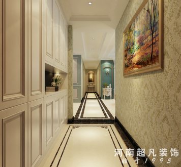 永威五月花城簡(jiǎn)歐廊道效果圖