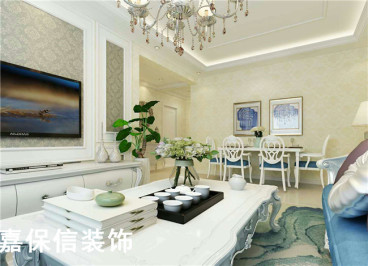 徳蚨家園簡(jiǎn)歐背景墻效果圖