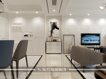 海尔世纪公馆现代简约廊道效果图