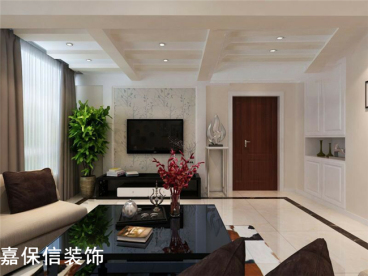 中鐵逸都現(xiàn)代簡(jiǎn)約背景墻效果圖