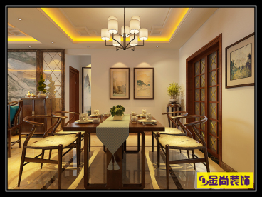 東城逸家新中式餐廳效果圖