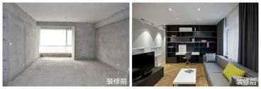 國(guó)創(chuàng)光谷上城現(xiàn)代簡(jiǎn)約客廳效果圖