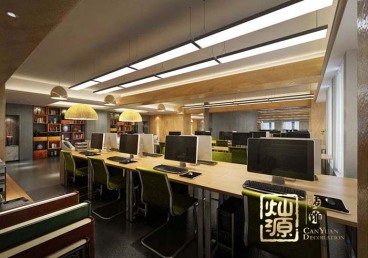 江川圣境青龍化學建材公司公共辦公區(qū)效果圖