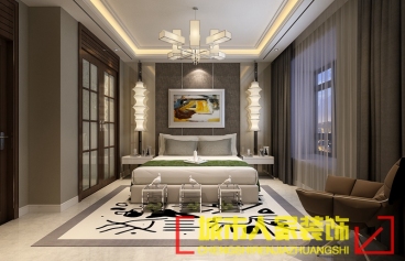 君河灣后現(xiàn)代臥室效果圖