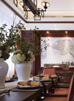 融創(chuàng)香璟臺西苑中式餐廳效果圖