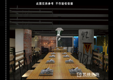 小時(shí)候憶餐廳工業(yè)風(fēng)餐廳效果圖