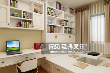 龍躍苑一區(qū)歐式古典書房效果圖