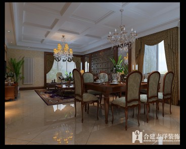 美式美式餐廳效果圖