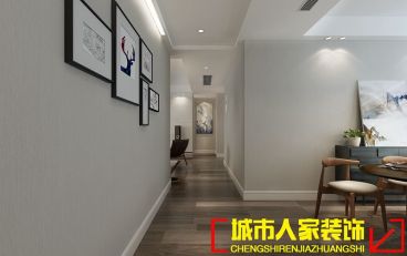 建業(yè)龍城 現(xiàn)代簡約廊道效果圖