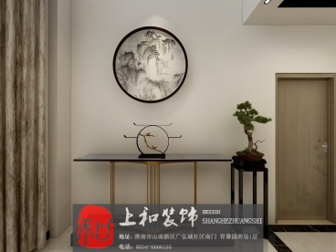 嶺秀山南新中式廊道效果圖