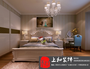 上鄭廣場(chǎng)簡(jiǎn)歐臥室效果圖
