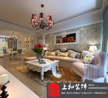 上鄭廣場簡歐背景墻效果圖