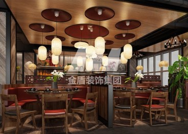 昆明宣仁緣餐廳工業(yè)風裝修效果