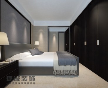 天倫譽(yù)海灣現(xiàn)代簡約臥室效果圖