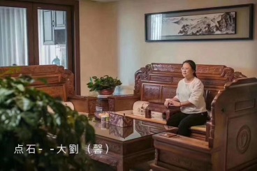 盤龍世紀(jì)城中式客廳效果圖