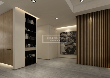 金桂尚苑現代簡約玄關效果圖