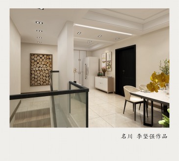 長島花園現(xiàn)代簡約廊道效果圖
