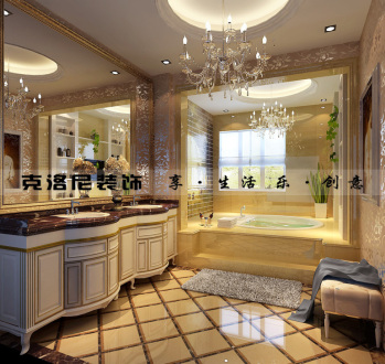 玖御半島歐式古典衛(wèi)生間效果圖