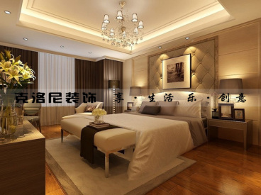 融創(chuàng)熙園歐式古典臥室效果圖
