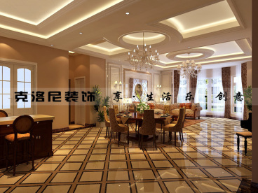 歐式別墅歐式古典餐廳效果圖