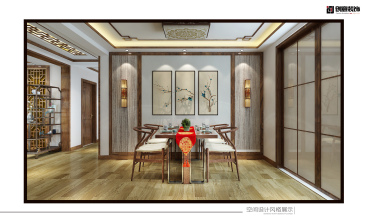 金桂園新中式餐廳效果圖