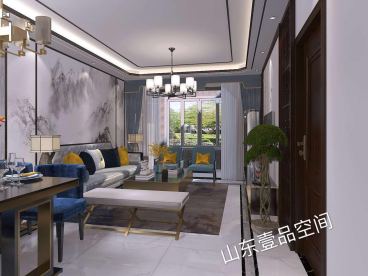 綠地城新中式餐廳效果圖
