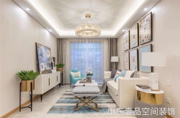 天鴻萬象新天現(xiàn)代簡約客廳效果圖