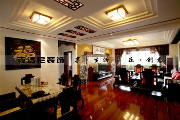 中海瓏璽（1）新中式餐廳效果圖
