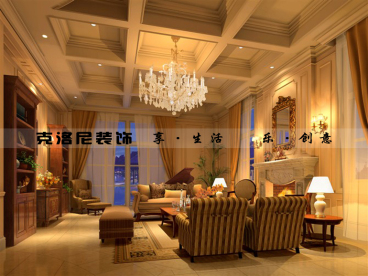 嘉利華府莊園住宅歐式古典書房效果圖