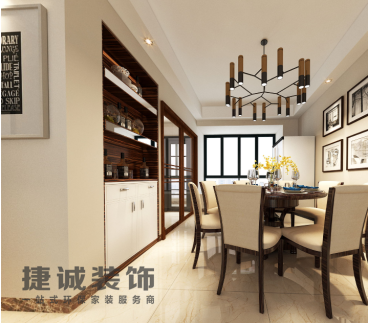 駿豪仕家現(xiàn)代簡(jiǎn)約餐廳效果圖