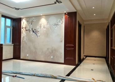 兆通大關(guān)新中式現(xiàn)代簡約餐廳效果圖