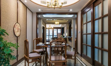 蘭亭御湖城新中式餐廳效果圖