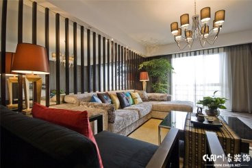 蜀都萬達(dá)廣場(chǎng)中式客廳效果圖