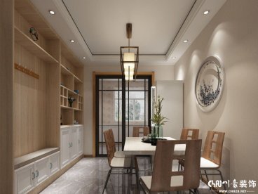 金科廊橋水鄉(xiāng)新中式餐廳效果圖