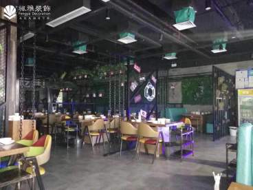 港龍城65度C火鍋店工業(yè)風(fēng)實景案例