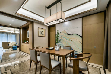 龍湖香醍國際社區(qū)新中式餐廳效果圖