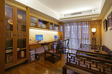 玉翠園中式書房效果圖